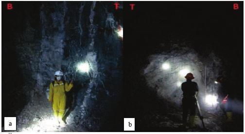 On the research of vein in the Explosives Warehouse, tunnel vein that is examined is divided in