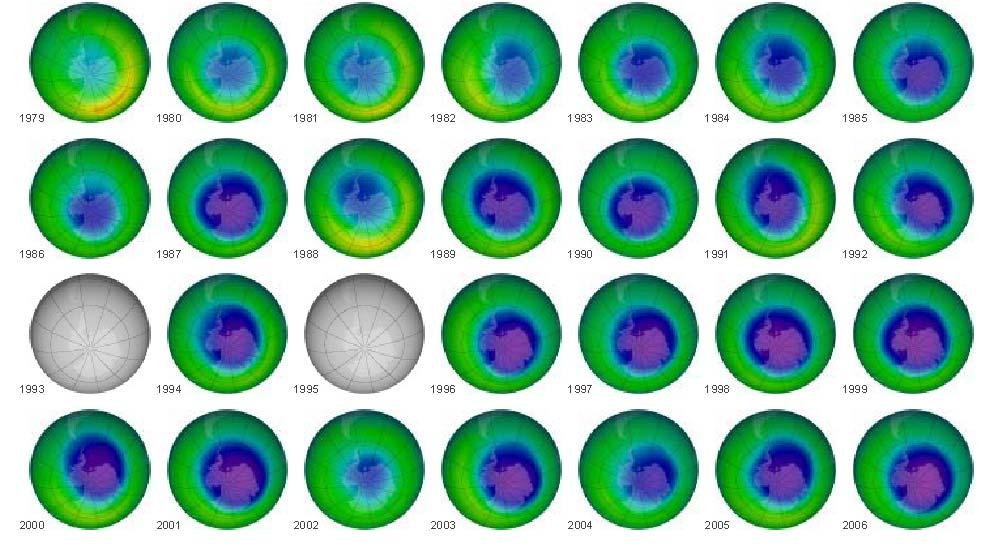 Ozone Hole Evolution:
