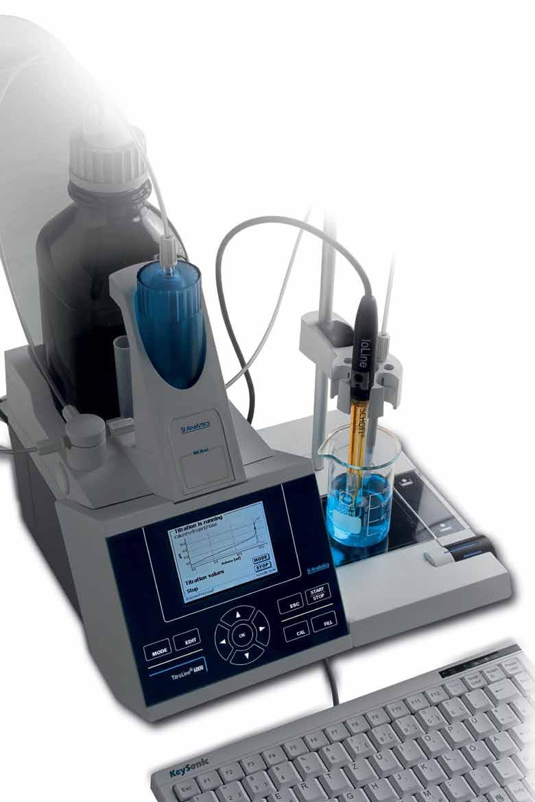 New from SI Analytics: Simplicity without sacrificing accuracy or features Introducing the new titrators TitroLine 6000 and