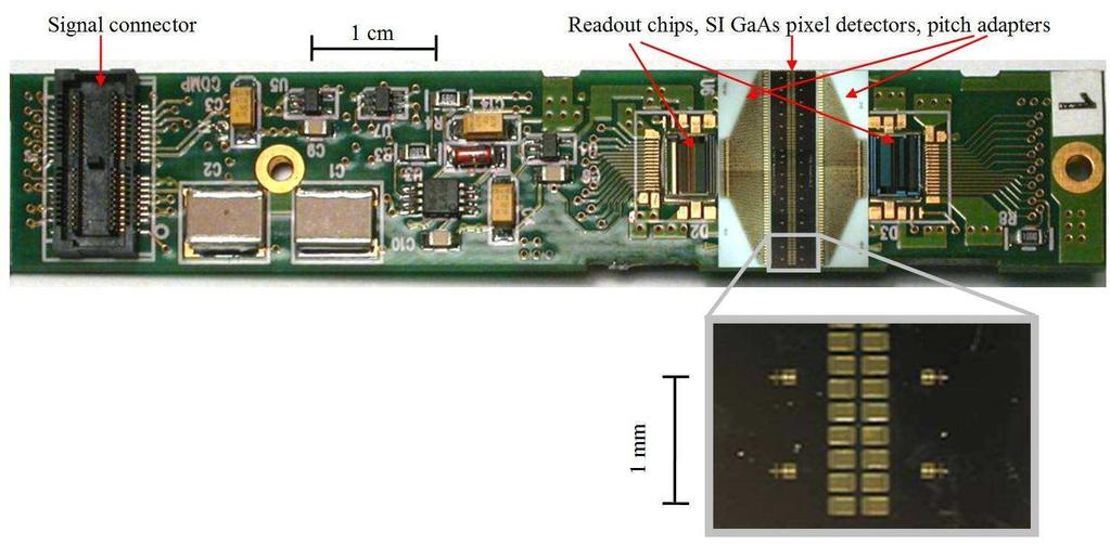 Two-line SI GaAs detector module One detection mini-module with 2 64 pixel detectors Zaťko, B.