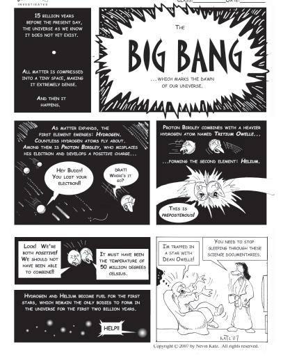 THE BIG BANG Origin of the Universe Objectives 1. To chronicle the events that immediately followed the Big Bang. 2.