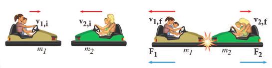 Momentum and Collisions Section 2 Momentum During Collisions When the bumper cars collide, F 1 = -F 2 so F 1 Δt = -F 2 Δt, and therefore Δp 1 = -Δp 2.
