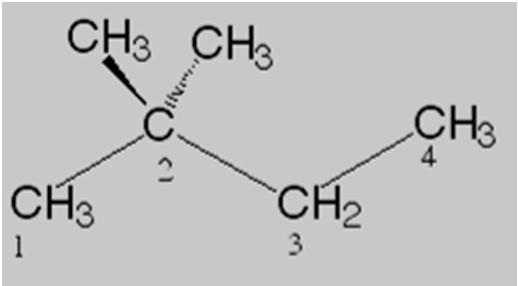 carbon bearing the substituent is given the lowest number.