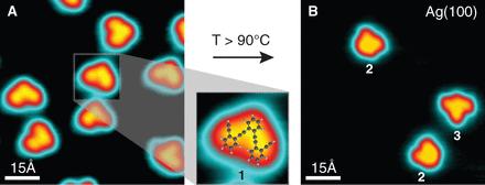 reaction-induced changes in the detailed internal bond structure of individual