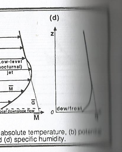 The Stable Boundary layer the statistically stable or stratified regime occurs when surface is cooler than the air The stable BL forms at night over land (Nocturnal Boundary Layer) or when warm air