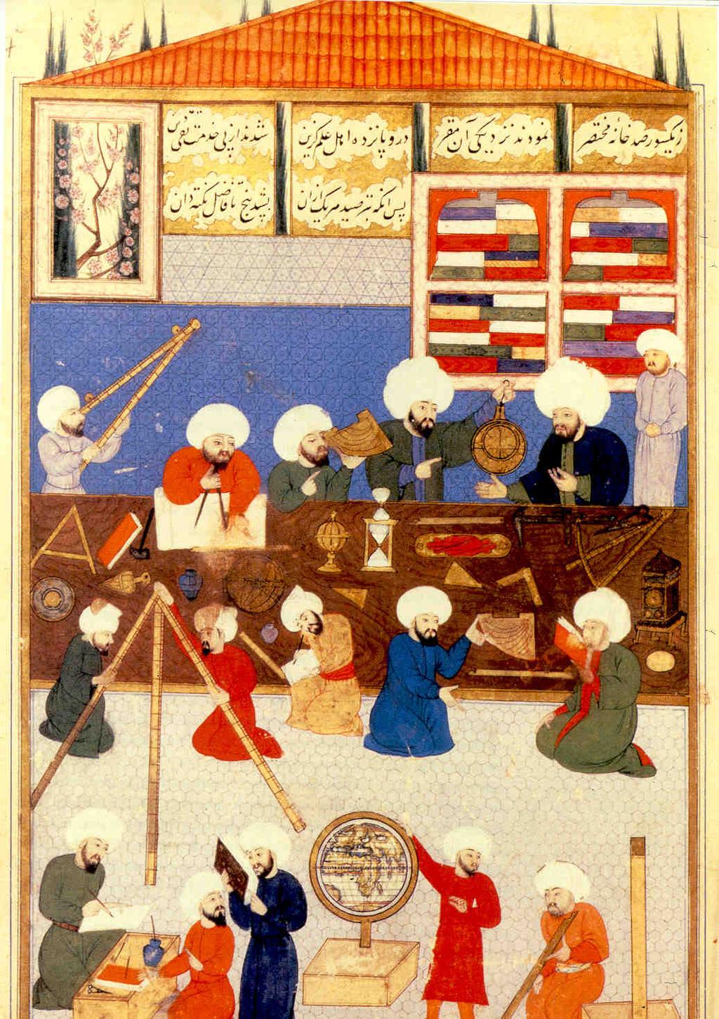 name MEASURING ANGLES Fig 1: Islamic Astronomers of the Middle Ages in an Observatory in Istanbul. Fig 2: Tycho Brahe in Denmark. His observations were later used by Kepler.