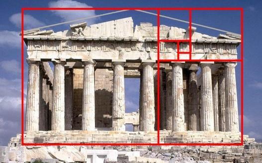 The Parthenon The ancient Greek Euclid ((365 300 BC) wrote about the golden ratio in his work Elements as dividing a line in the extreme and mean ratio.