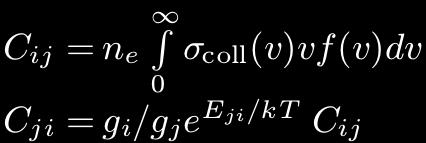 Boltzmann Saha replaced by dn i / dt = 0 (statistical