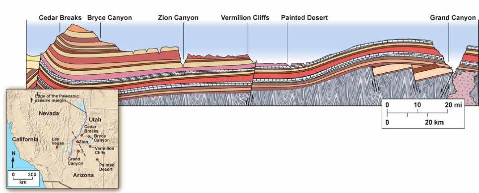 Stratigraphic Correlation National Parks of Arizona and Utah Formations can be traced over long distances.