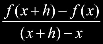 The Difference Quotient The closer (t 1,d 1 ) and (t 2,d 2 ) get to one another the better the approximation is.