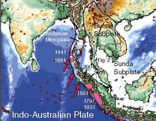 Regional seismicity and plate