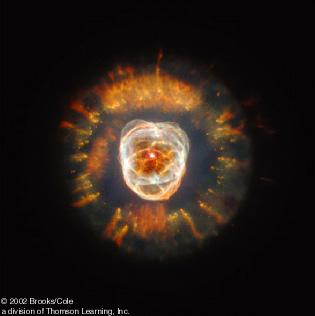 For large stars: As hydrogen runs out, starts to collapse, temperature goes up and then they explode
