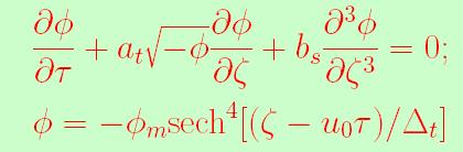 Effects of Trapped Ion Distribution The trapped ion distribution of Schamel reduces the ion number density n i for <<1 to a simple form [Schamel 1975] : (14) where σ it =T it /T i. Eq.