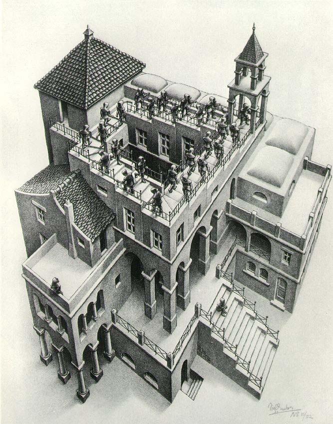 Maurits Cornelis Escher (898-97) Ascending