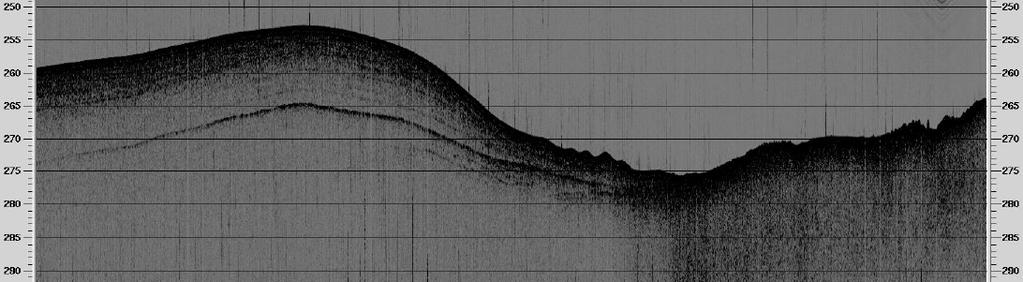 R/V KOK tracks for towed sonar Sandy-silty mud =>W Deep former reef - no sub-bottom reflectors Sub-bottom profile (depth in meters) Figure 17 - Substrate north of Maui Based on USGS 30 khz sidescan,