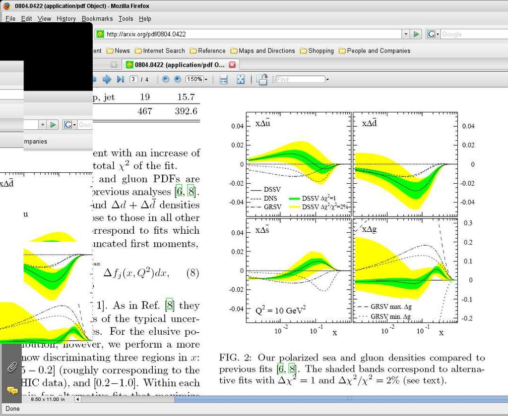 QCD analysis on g(x) xf(x) 1.8 1.6 1.4 1. 1 0.8 0.6 0.4 0.
