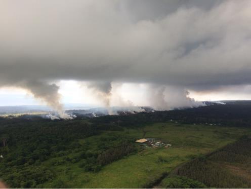 Kīlauea Eruption Hawai i County, HI Situation On May 3, a lava flow broke to the surface in lower Puna on the Big Island of Hawaii.