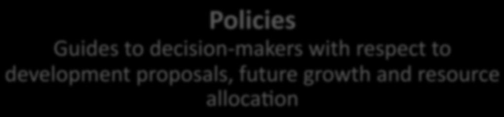 and the General Plan s purpose Policies Guides to
