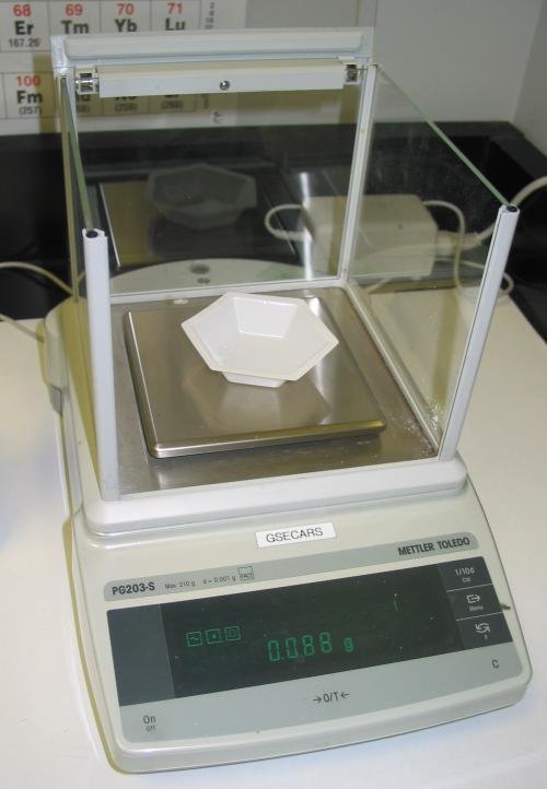 Sample Preparation: Diluted Powder We dilute with a low-z