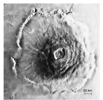 Mons is largest volcano in Solar System (26 km high) Tectonics