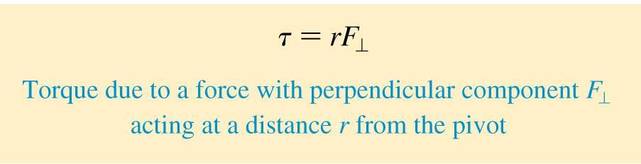 Torque Torque (τ) is the rotational equivalent of force.