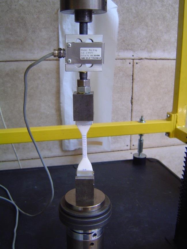 4.1.1 Uniaxial tension test As is shown in Figure 4., the system is set for a uniaxial tension test.