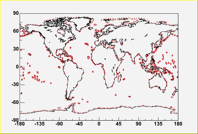 Global Array 3 Coast-hugging Array Total of 1482 modules Minimum nearestneighbor distance 100 km Modules