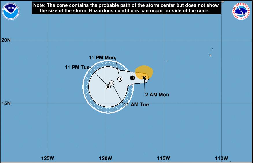 Tropical Outlook Eastern Pacific Tropical Storm 