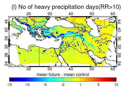 Heavy precipitation days are unusual in the S-EMME region.