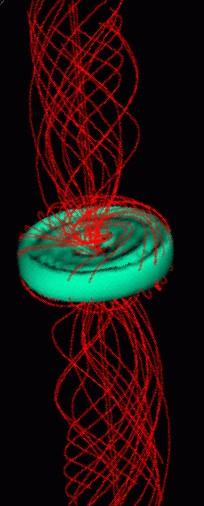 In analogy with solar flares, magnetic energy is probably built-up and accumulated over long time scales and then dissipated in very short time On the other hand the removal of angular momentum via