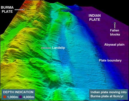 It occurred in the Java trench, off Bandar Aceh in northwestern