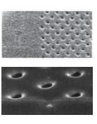 images Level 3 Nanoholes: 1) 100 nm PMMA.