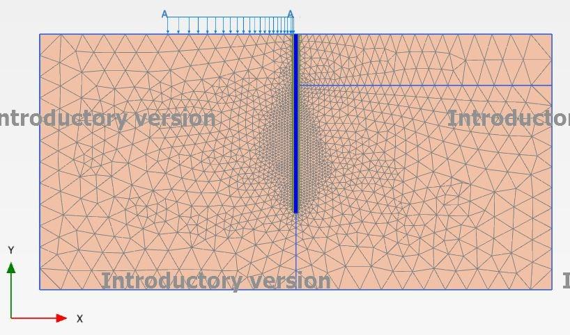 As for the previous cases the solutions with coarse and fine mesh are quite the same, whereas the model with fine mesh but with no interface differs from the previous solutions and provides