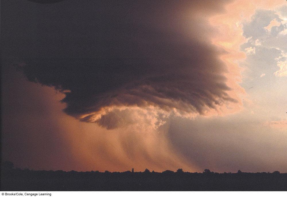 A wall cloud photographed