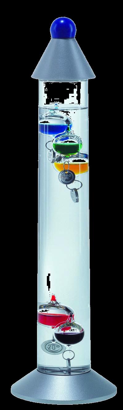 Galileo s Thermometer The lowest floating ball in the