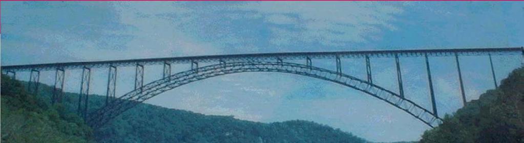The New River Gorge Bridge in West Virginia is