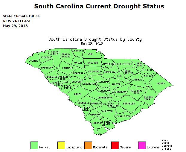 The South Carolina Drought Response Committee had a meeting on May 29, 2018 to assess current drought conditions.
