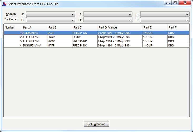 4.3. In the Watershed Explorer, browse to the gage you just created. In the Component Editor set Data Source to Single Record HEC-DSS. 4.4. Select the correct external data source.