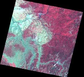 Landsat image July 2000 Craig Mountain Area Landsat 7 Path 42 row 28 July 27, 2000 This Landsat image is displayed in false-color infrared color combination, that is why the