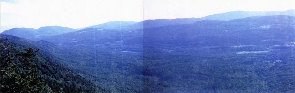 The background shows the peaks of the mountains of the Taconic Allochthon, with Dorset Mountains truncating the Valley.