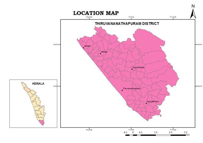 Blocks and 73 Panchayats in the district. The district is the most densely populated among the districts of Kerala and its total population is 3,301,427 (2011 census) in which 46.