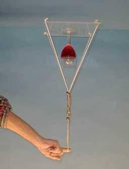 1D-05 Twirling Wine Glass Is it possible.to keep the water in the cut upside down?