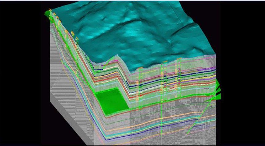 GDB graphically displays data such as lithology, intervals, downhole geophysics as well as allowing geologists to conduct correlations, compositing, washability calculations and classical 2D