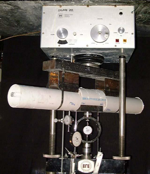 Figure 3-9. Photograph of Actual Composite Shear Test Apparatus.