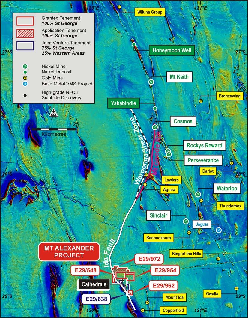 Mt Alexander Favourable Location Three Projects in Western Australia: Stable and reliable mining jurisdiction MT ALEXANDER DISCOVERY Exceptional discovery in Western Australia High-grade