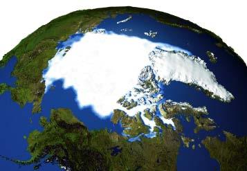 Over the past 30 years, the annual average sea-ice extent has decreased by about 8%, or nearly one million square kilometers, an area larger than all of Norway, Sweden, and Denmark combined, and the