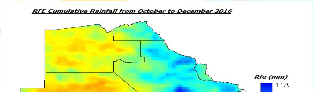 RAINFALL SITUATION: OCTOBER TO DECMBER 2016: For