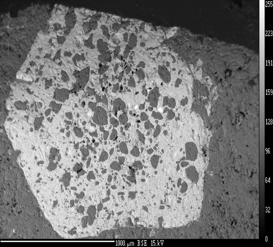 Microprobe Analysis (BSE) images of Au Samples Quartz Fe-oxide Fe-oxide Pyrite a) b)
