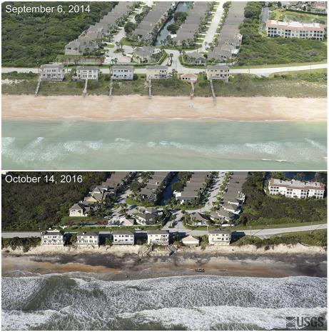 Coastal erosion and