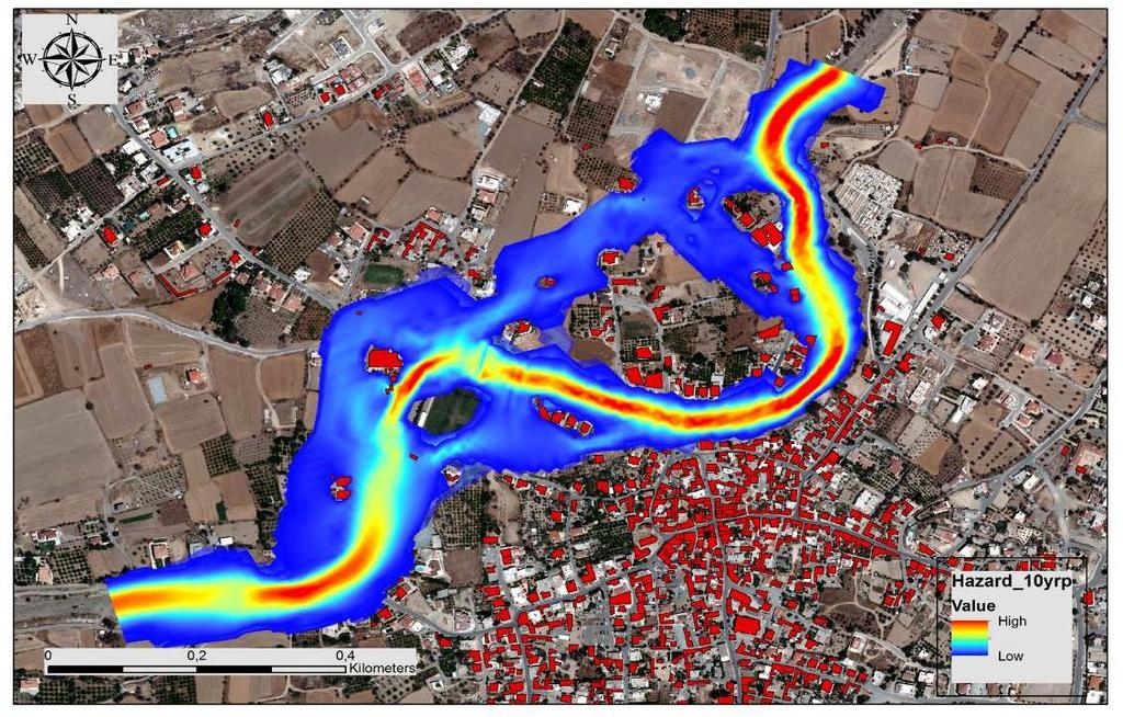 Risk analysis: Flood risk Integrated Use Of Satellite Remote Sensing And Hydraulic Modeling For The Flood Risk Assessment At A Catchment Scale In Cyprus Funding (200, 000 euros), Cyprus Research